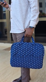 Ekow with a Green Bag